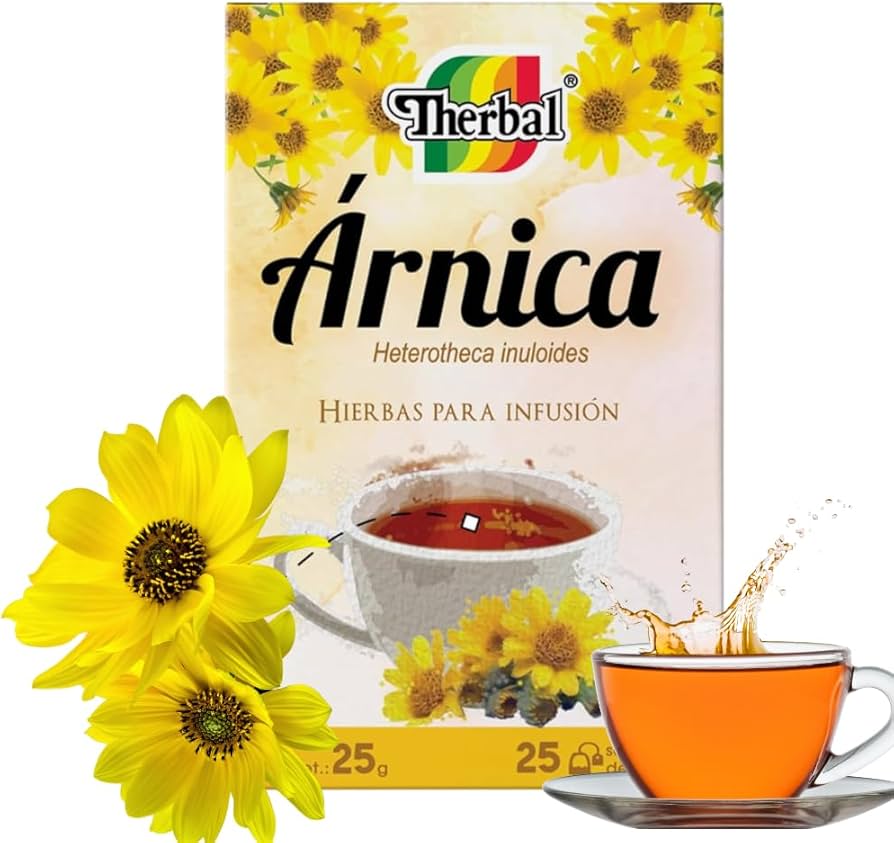 Amazon.com : Therbal Árnica Herbal Tea – 25 Tea Bags – 100 Amazon.com : Therbal Árnica Herbal Tea – 25 Tea Bags – 100